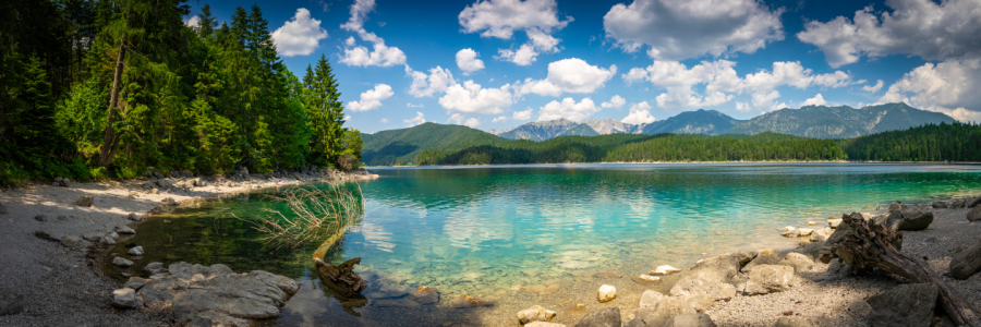 Bild-Nr: 12622246 Eibsee im Sommer - Panorama Erstellt von: Martin Wasilewski