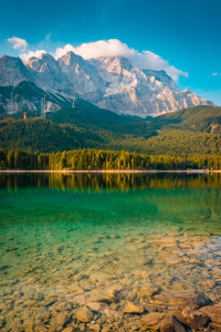 Bild-Nr: 12629708 Eibsee und Zugspitze im Sommer Erstellt von: Martin Wasilewski