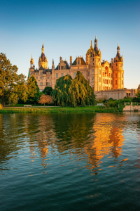 Bild-Nr: 12630007 Schloss in Schwerin am Abend im Sommer Erstellt von: Martin Martin Wasilewski