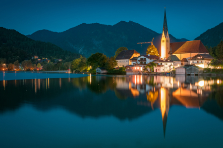 Bild-Nr: 12632893 Abend am Tegernsee Erstellt von: Martin Wasilewski