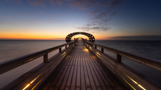 Bild-Nr: 12653160 Die Seebrücke zur blauen Stunde von Kellenhusen Erstellt von: Steffen Henze