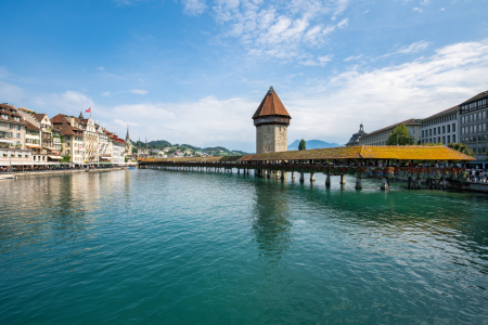 Bild-Nr: 12689107 Zürich Kapellbrücke im Sommer Erstellt von: eyetronic