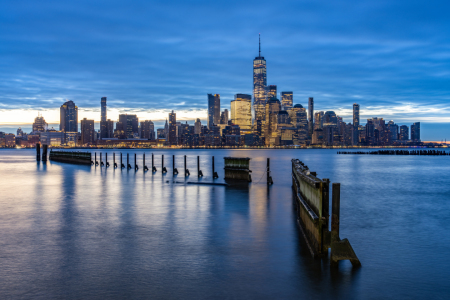 Bild-Nr: 12700246 Manhattan Skyline zur blauen Stunde Erstellt von: eyetronic