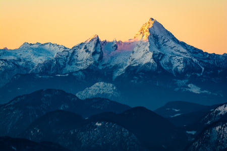 Bild-Nr: 12700562 Watzmann im Sonnenaufgang Erstellt von: Martin Wasilewski