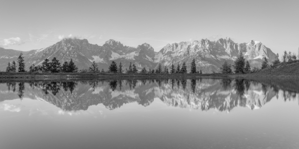 Bild-Nr: 12701977 Wilder Kaiser in Tirol schwarz-weiss Erstellt von: Michael Valjak