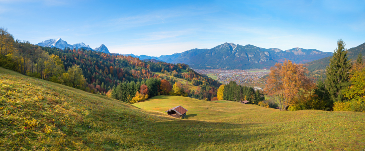 Bild-Nr: 12726465 Herbstlandschaft oberhalb Garmisch Erstellt von: SusaZoom