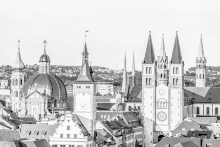 Bild-Nr: 12728316 Altstadt von Würzburg - Schwarzweiss Erstellt von: dieterich