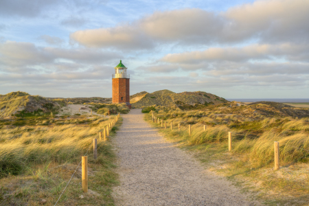 Bild-Nr: 12733462 Sylt Quermarkenfeuer Rotes Kliff im Abendlicht Erstellt von: Michael Valjak