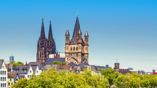 Bild-Nr: 12735338 Basilika Groß Sankt Martin und Kölner Dom Erstellt von: XYRIUS