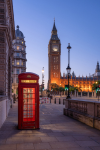 Bild-Nr: 12741149 Big Ben mit roter Telefonzelle in London Erstellt von: eyetronic