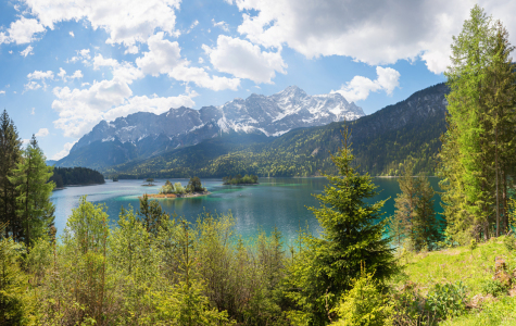 Bild-Nr: 12741281 Zugspitzblick und Eibsee im Frühling Erstellt von: SusaZoom