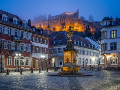 Bild-Nr: 12741709 Kornmarkt in Heidelberg im Winter Erstellt von: eyetronic