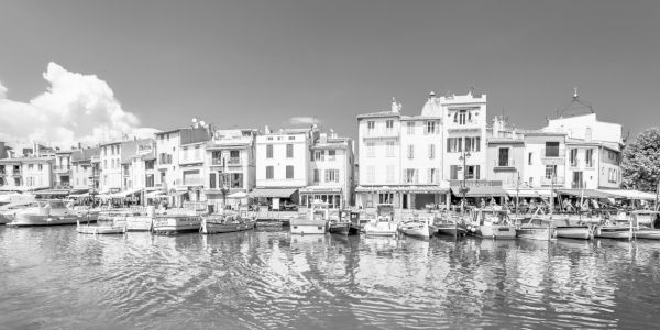 Bild-Nr: 12742572 Hafen von Cassis in Frankreich - Schwarzweiss Erstellt von: dieterich