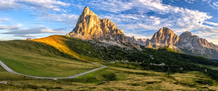 Bild-Nr: 12750074 Goldene Stunde in den Dolomiten Erstellt von: Achim Thomae