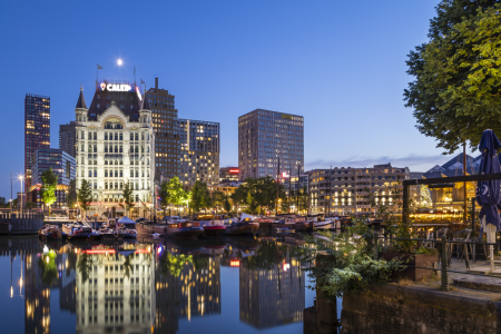 Bild-Nr: 12751095 Oude Haven und Witte Huis in Rotterdam am Abend Erstellt von: Melanie Viola