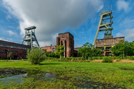 Bild-Nr: 12754537 Drei Fördertürme auf der Zeche Ewald in Herten Erstellt von: volker heide