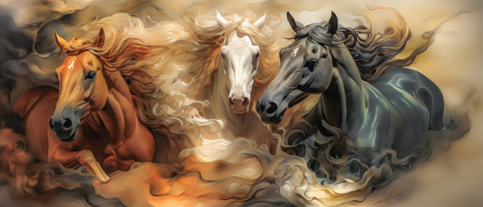 Bild-Nr: 12759568 Wildpferde KI Erstellt von: Steffen Gierok