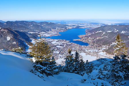 Bild-Nr: 12760440 Tegernseeblick vom Wallberg Winterlandschaft Erstellt von: SusaZoom