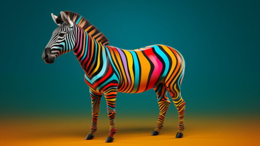 Bild-Nr: 12761240 Buntes Zebra Erstellt von: Heike  Hultsch