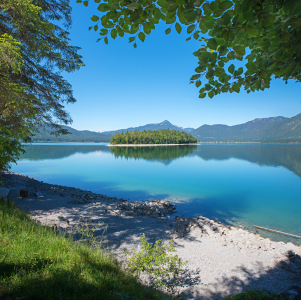 Bild-Nr: 12765192 Insel Sassau im Walchensee Erstellt von: SusaZoom