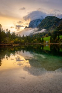 Bild-Nr: 12767506 Sonnenuntergang am Hintersee Erstellt von: Martin Wasilewski
