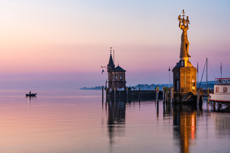 Bild-Nr: 12769514 Fischer und die Imperia in Konstanz am Bodensee Erstellt von: dieterich