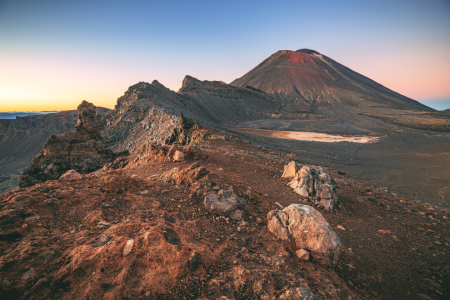 Bild-Nr: 12769989 Neuseeland Mount Ngauruhoe Goldene Stunde Erstellt von: Jean Claude Castor