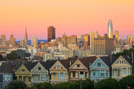 Bild-Nr: 12771881 Painted Ladies am Alamo Square vor der Skyline Erstellt von: usafan