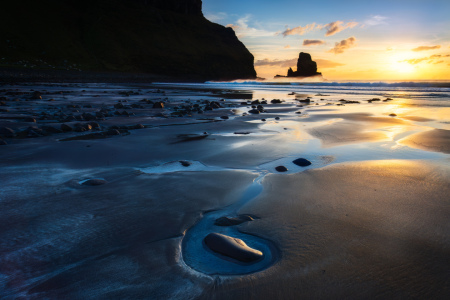 Bild-Nr: 12782343 Sonnenuntergang am Strand in Schottland Erstellt von: Daniela Beyer