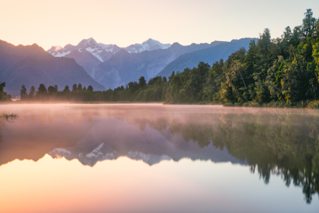 Bild-Nr: 12783471 Neuseeland Lake Matheson Goldene Stunde Erstellt von: Jean Claude Castor