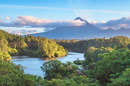 Bild-Nr: 12783930 Neuseeland Mount Taranaki am Lake Mangamahoe Erstellt von: Jean Claude Castor