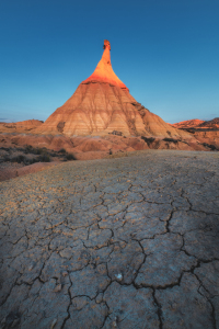 Bild-Nr: 12786813 Spanien Navarra Bardenas Reales Alpenglühen Erstellt von: Jean Claude Castor