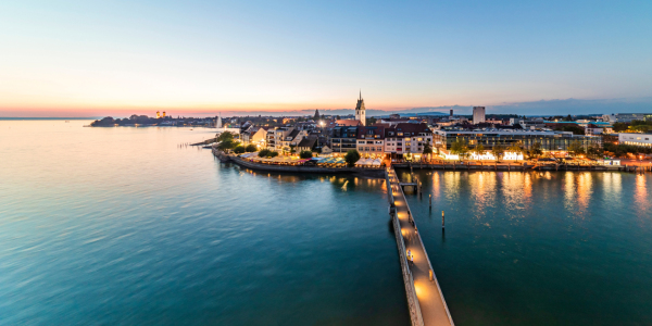 Bild-Nr: 12789521 Panorama Friedrichshafen am Bodensee am Abend Erstellt von: dieterich