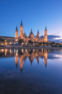 Bild-Nr: 12791081 Spanien Saragossa Basilica del Pilar Blaue Stunde Erstellt von: Jean Claude Castor