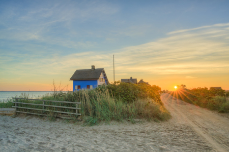 Bild-Nr: 12791722 Blaues Haus an der Ostsee in Heiligenhafen Erstellt von: Michael Valjak