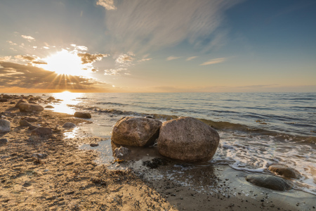 Bild-Nr: 12793449 Granitblöcke am Ostseestrand Erstellt von: Ursula Reins