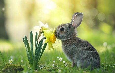 Bild-Nr: 12797296 Hasenbaby KI Erstellt von: Heike  Hultsch