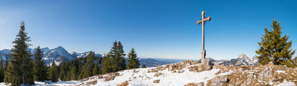 Bild-Nr: 12800302 Gipfelkreuz am Seeberg Bayrischzell Erstellt von: SusaZoom