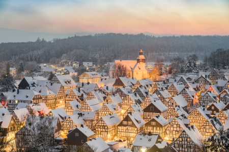 Bild-Nr: 12800859 Winterabend in Freudenberg im Siegerland Erstellt von: Michael Valjak