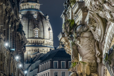 Bild-Nr: 12803409 Altstadt von Dresden bei Nacht Erstellt von: eyetronic