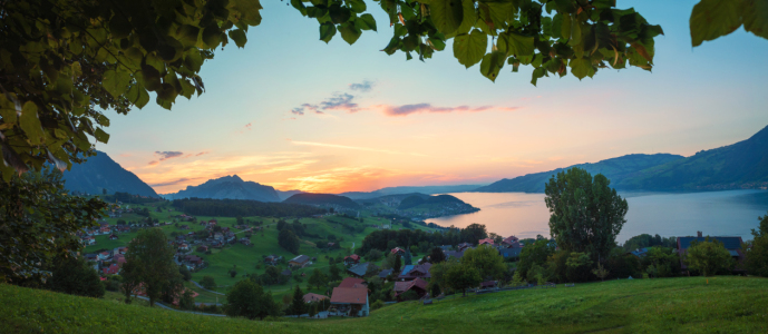 Bild-Nr: 12807600 Abendstimmung über Krattigen Erstellt von: SusaZoom