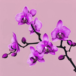 Bild-Nr: 12808660 Orchideenzweig KI Erstellt von: XYRIUS