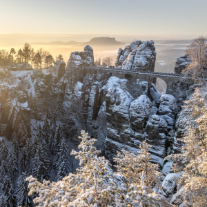 Bild-Nr: 12811435 Winterliche Basteibrücke Erstellt von: eyetronic