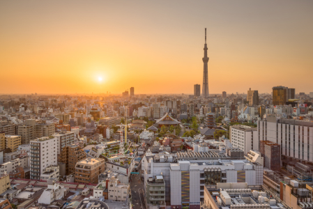 Bild-Nr: 12813053 Tokyo Skyline bei Sonnenaufgang Erstellt von: eyetronic