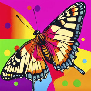 Bild-Nr: 12813256 Schmetterling Kunterbunt KI Erstellt von: XYRIUS