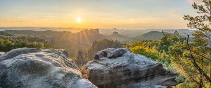 Bild-Nr: 12814036 Sonnenuntergang in der Sächsischen Schweiz Erstellt von: eyetronic