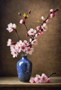 Bild-Nr: 12814038 Kirschblüten in Vase KI Erstellt von: XYRIUS