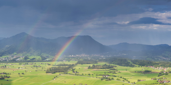 Bild-Nr: 12814602 Regenbogen über dem Illertal Erstellt von: Walter G. Allgöwer