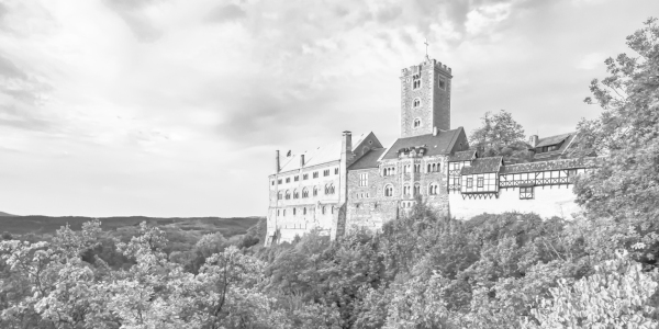 Bild-Nr: 12820106 Wartburg bei Eisenach in Thüringen - monochrom Erstellt von: dieterich