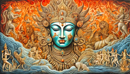 Bild-Nr: 12825965 Durga Göttin der Vollkommenheit KI Erstellt von: XYRIUS